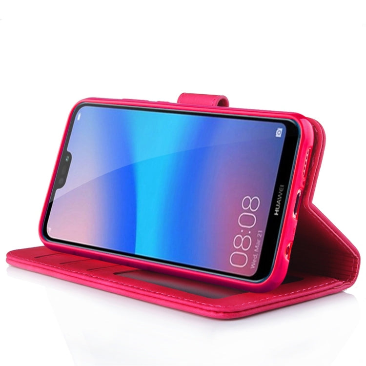 For Huawei P20 Lite / nova 3e Diaobaolee Pure Fresh Texture Horizontal Flip Leather Case, with Holder & Card Slot & Wallet & Photo Frame