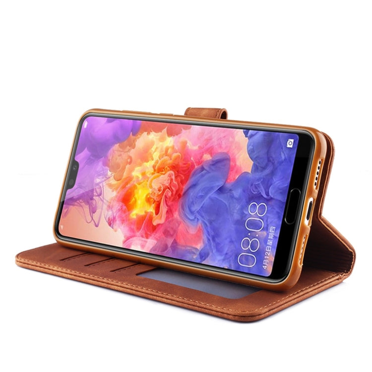 For Huawei P20 Pro Diaobaolee Pure Fresh Texture Horizontal Flip Leather Case, with Holder & Card Slot & Wallet & Photo Frame