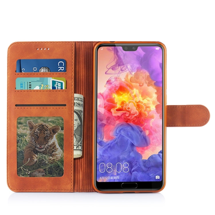 For Huawei P20 Pro Diaobaolee Pure Fresh Texture Horizontal Flip Leather Case, with Holder & Card Slot & Wallet & Photo Frame