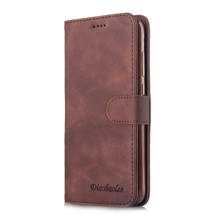 For Huawei P20 Pro Diaobaolee Pure Fresh Texture Horizontal Flip Leather Case, with Holder & Card Slot & Wallet & Photo Frame