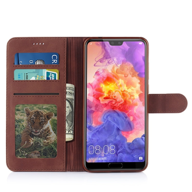 For Huawei P20 Pro Diaobaolee Pure Fresh Texture Horizontal Flip Leather Case, with Holder & Card Slot & Wallet & Photo Frame