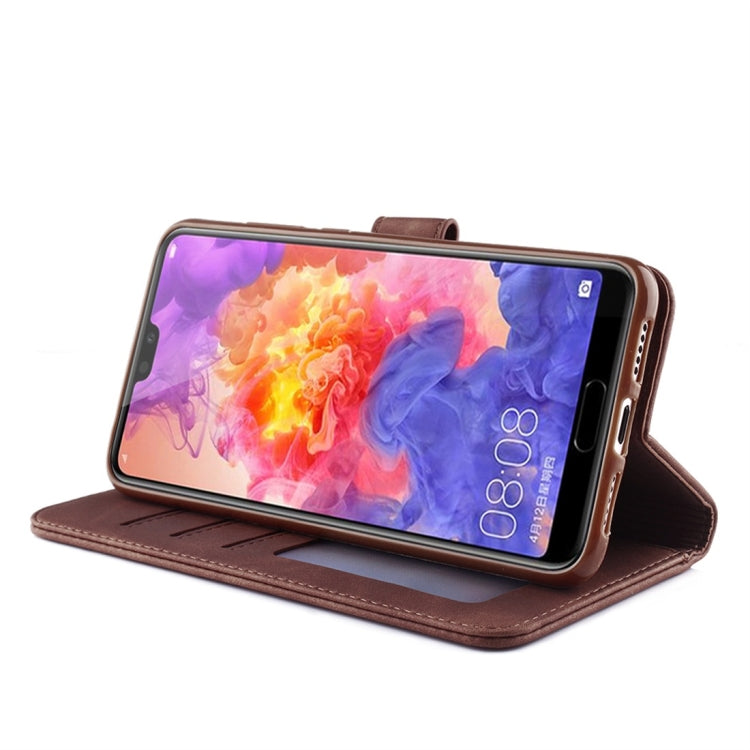 For Huawei P20 Pro Diaobaolee Pure Fresh Texture Horizontal Flip Leather Case, with Holder & Card Slot & Wallet & Photo Frame