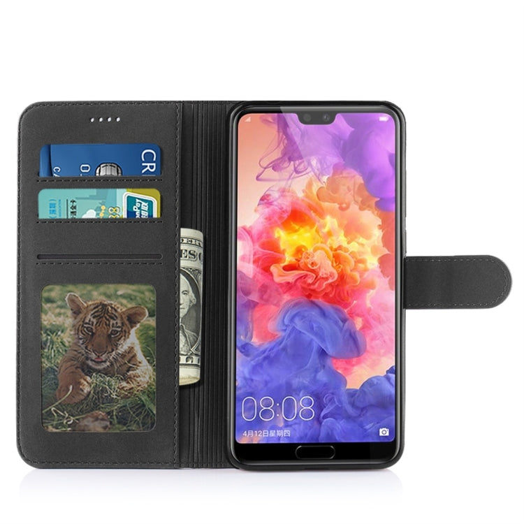 For Huawei P20 Pro Diaobaolee Pure Fresh Texture Horizontal Flip Leather Case, with Holder & Card Slot & Wallet & Photo Frame