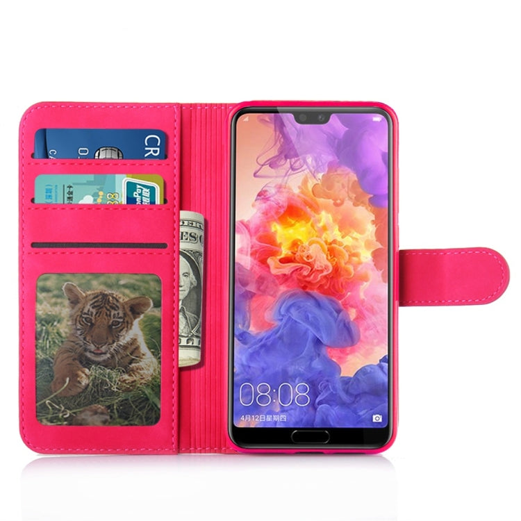 For Huawei P20 Pro Diaobaolee Pure Fresh Texture Horizontal Flip Leather Case, with Holder & Card Slot & Wallet & Photo Frame