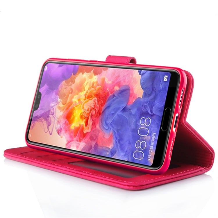 For Huawei P20 Pro Diaobaolee Pure Fresh Texture Horizontal Flip Leather Case, with Holder & Card Slot & Wallet & Photo Frame