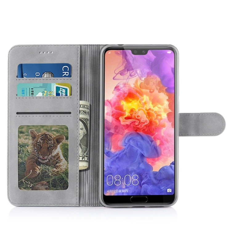 For Huawei P20 Pro Diaobaolee Pure Fresh Texture Horizontal Flip Leather Case, with Holder & Card Slot & Wallet & Photo Frame