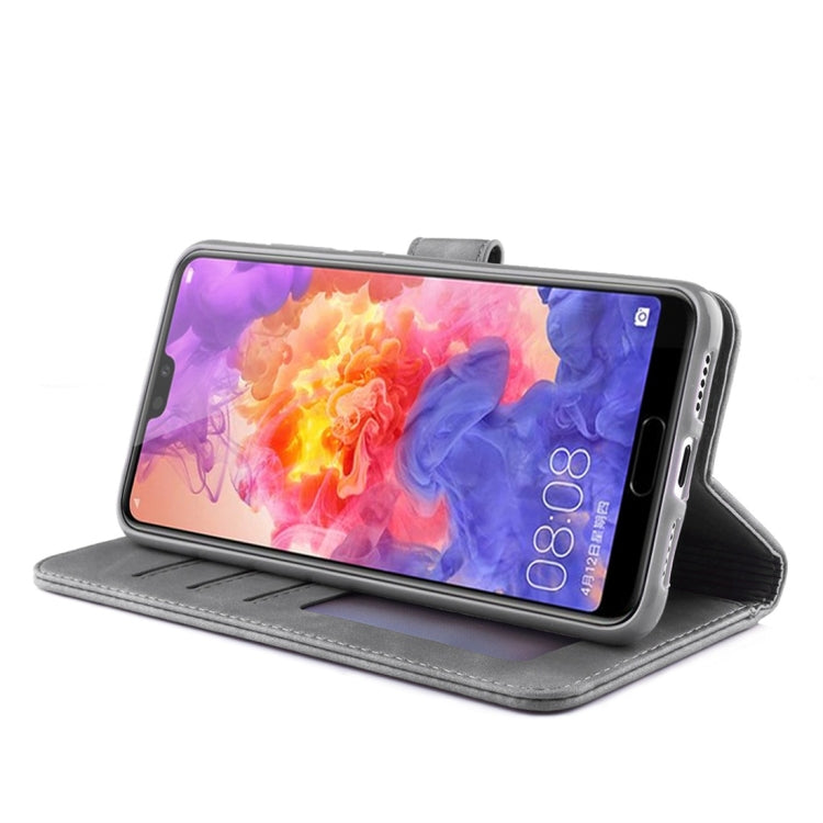 For Huawei P20 Pro Diaobaolee Pure Fresh Texture Horizontal Flip Leather Case, with Holder & Card Slot & Wallet & Photo Frame