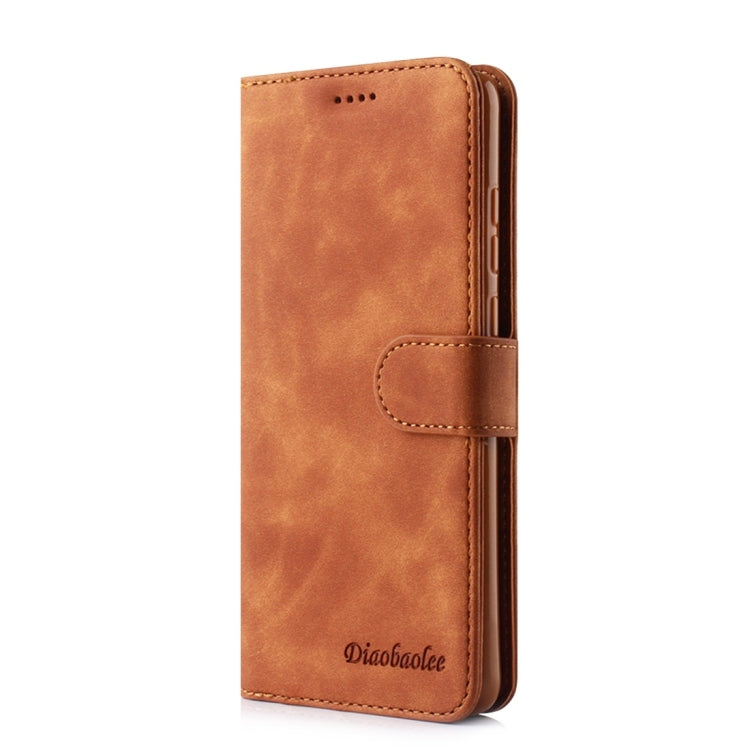 For Huawei P30 Diaobaolee Pure Fresh Texture Horizontal Flip Leather Case, with Holder & Card Slot & Wallet & Photo Frame