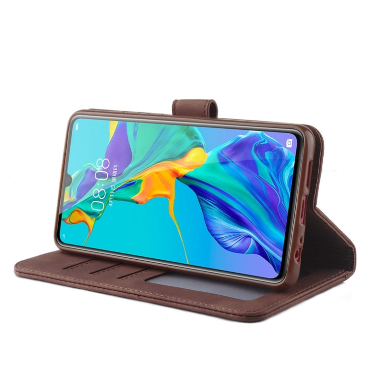 For Huawei P30 Diaobaolee Pure Fresh Texture Horizontal Flip Leather Case, with Holder & Card Slot & Wallet & Photo Frame