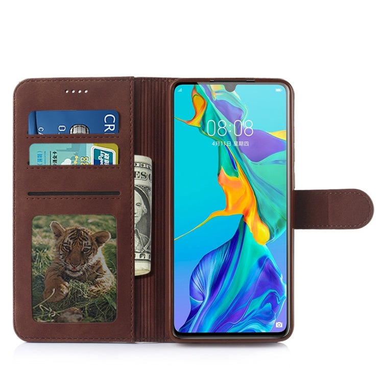 For Huawei P30 Diaobaolee Pure Fresh Texture Horizontal Flip Leather Case, with Holder & Card Slot & Wallet & Photo Frame