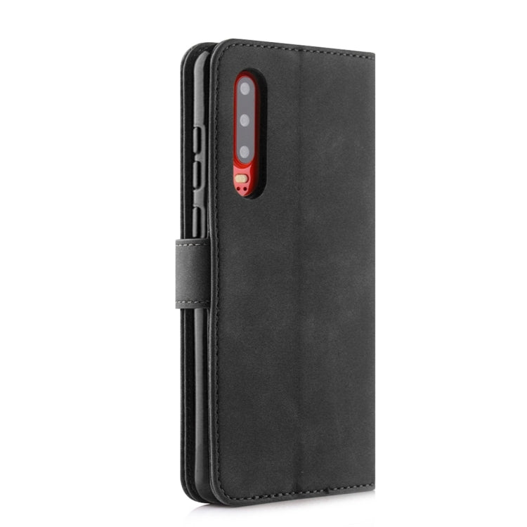 For Huawei P30 Diaobaolee Pure Fresh Texture Horizontal Flip Leather Case, with Holder & Card Slot & Wallet & Photo Frame