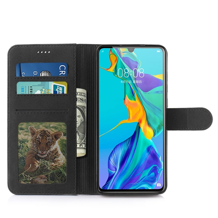 For Huawei P30 Diaobaolee Pure Fresh Texture Horizontal Flip Leather Case, with Holder & Card Slot & Wallet & Photo Frame