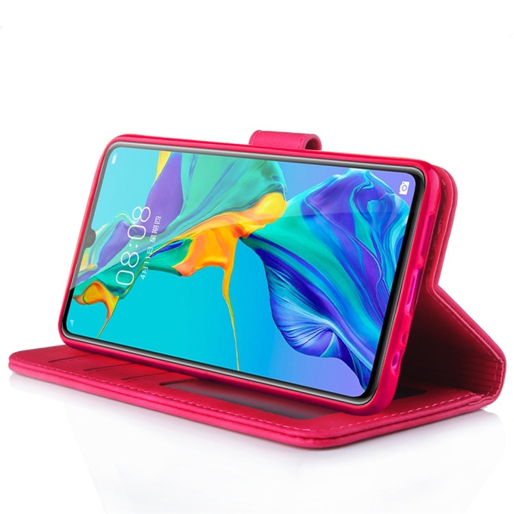 For Huawei P30 Diaobaolee Pure Fresh Texture Horizontal Flip Leather Case, with Holder & Card Slot & Wallet & Photo Frame