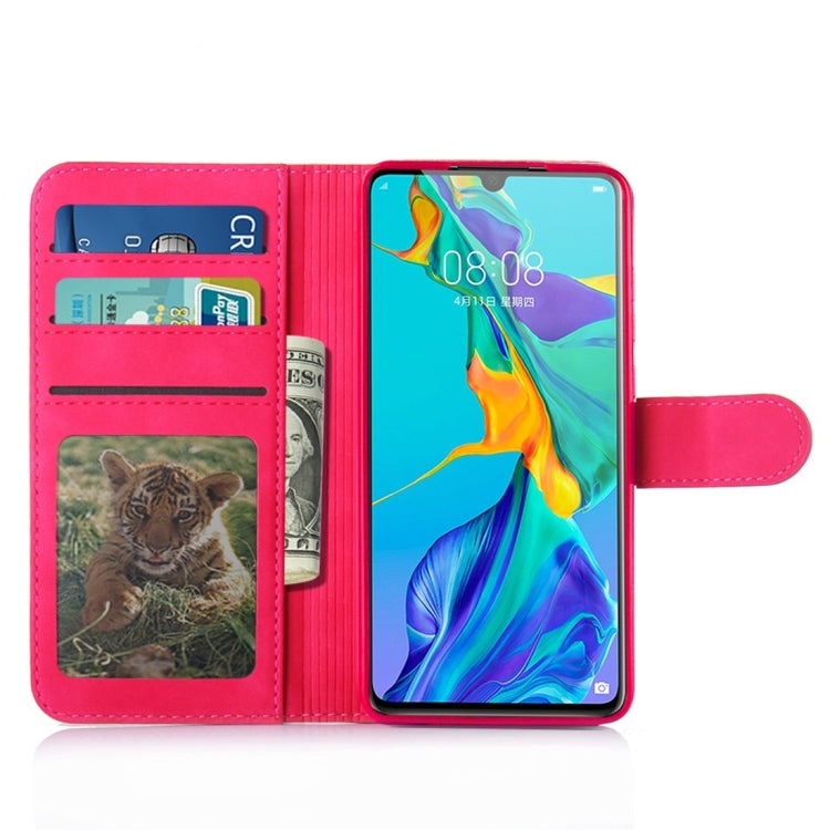 For Huawei P30 Diaobaolee Pure Fresh Texture Horizontal Flip Leather Case, with Holder & Card Slot & Wallet & Photo Frame