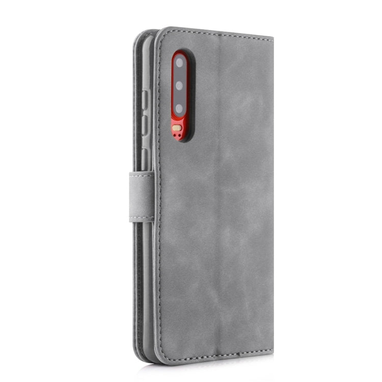 For Huawei P30 Diaobaolee Pure Fresh Texture Horizontal Flip Leather Case, with Holder & Card Slot & Wallet & Photo Frame