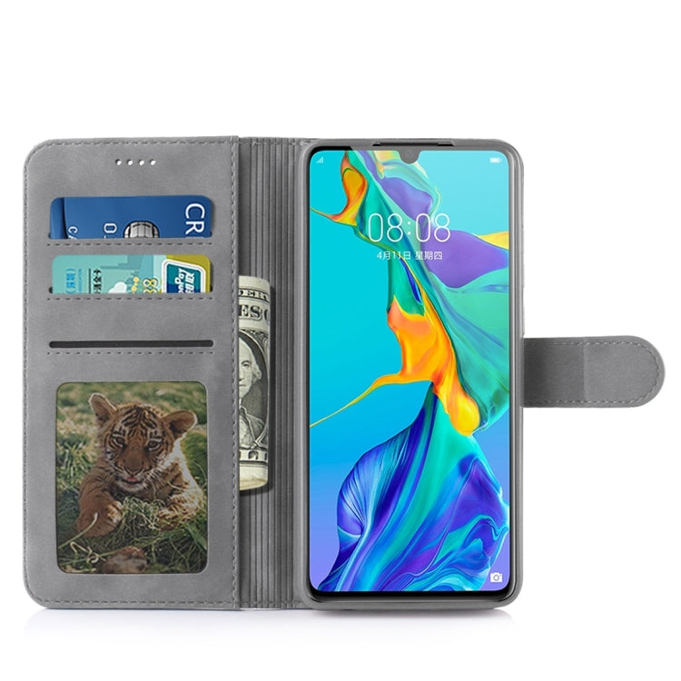 For Huawei P30 Diaobaolee Pure Fresh Texture Horizontal Flip Leather Case, with Holder & Card Slot & Wallet & Photo Frame