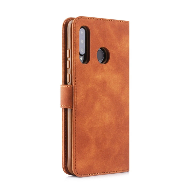 For Huawei P30 Lite / nova 4e Diaobaolee Pure Fresh Texture Horizontal Flip Leather Case, with Holder & Card Slot & Wallet & Photo Frame