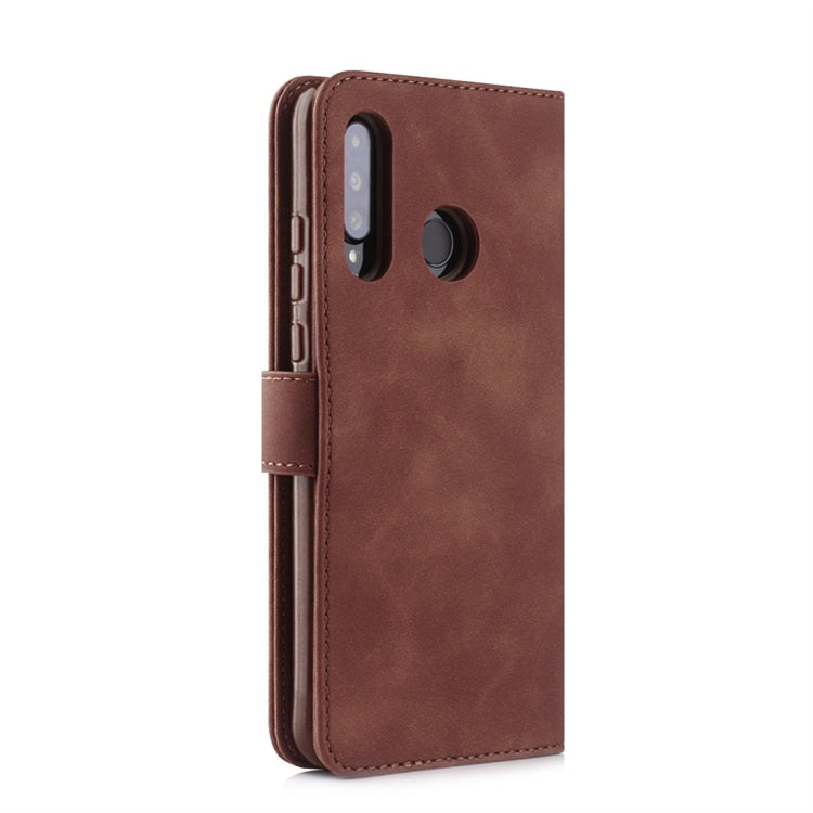 For Huawei P30 Lite / nova 4e Diaobaolee Pure Fresh Texture Horizontal Flip Leather Case, with Holder & Card Slot & Wallet & Photo Frame