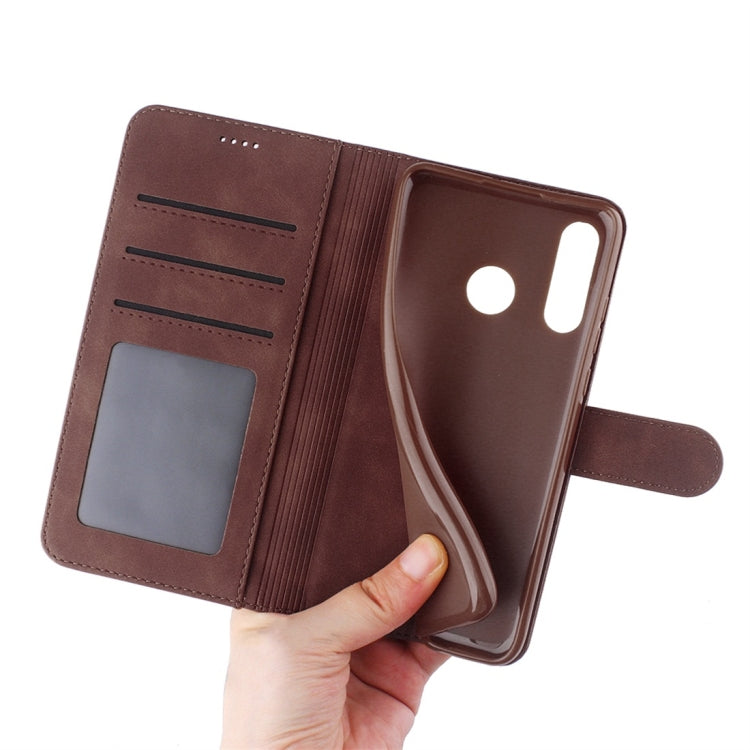 For Huawei P30 Lite / nova 4e Diaobaolee Pure Fresh Texture Horizontal Flip Leather Case, with Holder & Card Slot & Wallet & Photo Frame