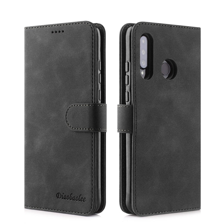 For Huawei P30 Lite / nova 4e Diaobaolee Pure Fresh Texture Horizontal Flip Leather Case, with Holder & Card Slot & Wallet & Photo Frame