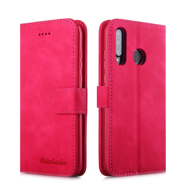 For Huawei P30 Lite / nova 4e Diaobaolee Pure Fresh Texture Horizontal Flip Leather Case, with Holder & Card Slot & Wallet & Photo Frame