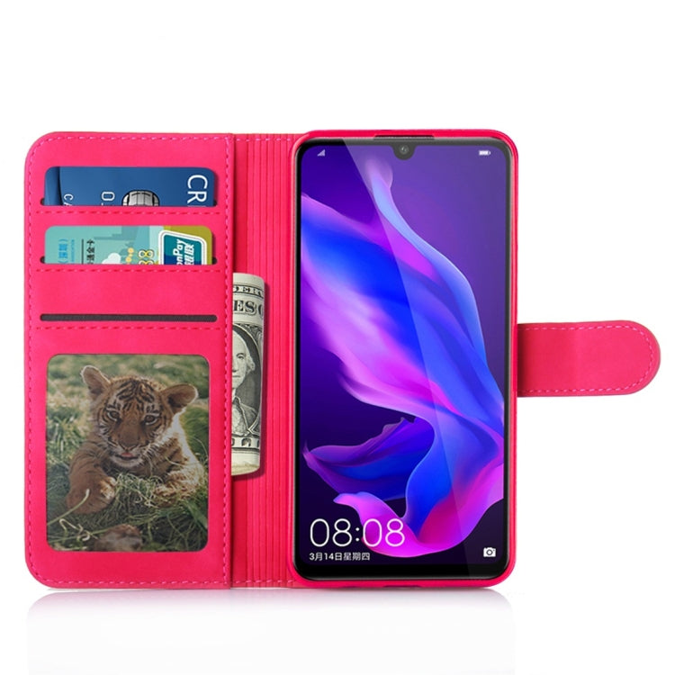 For Huawei P30 Lite / nova 4e Diaobaolee Pure Fresh Texture Horizontal Flip Leather Case, with Holder & Card Slot & Wallet & Photo Frame