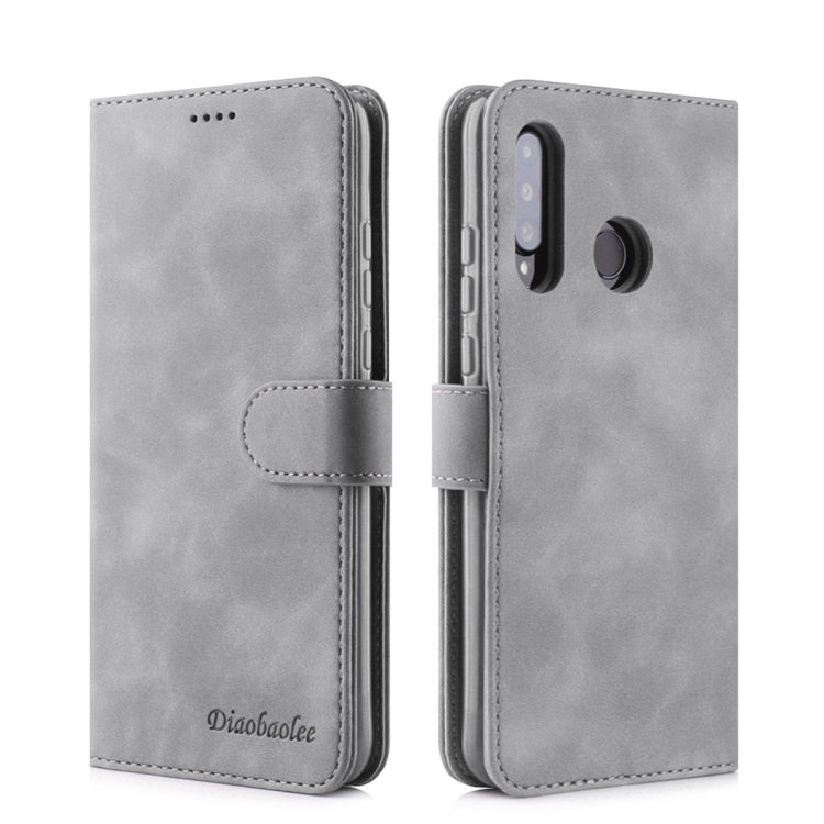 For Huawei P30 Lite / nova 4e Diaobaolee Pure Fresh Texture Horizontal Flip Leather Case, with Holder & Card Slot & Wallet & Photo Frame