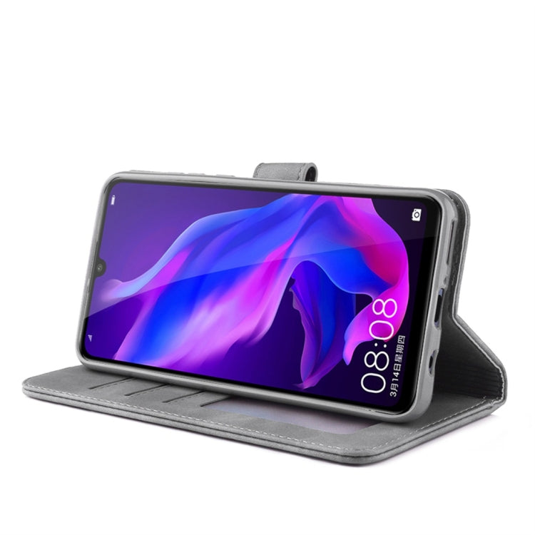 For Huawei P30 Lite / nova 4e Diaobaolee Pure Fresh Texture Horizontal Flip Leather Case, with Holder & Card Slot & Wallet & Photo Frame
