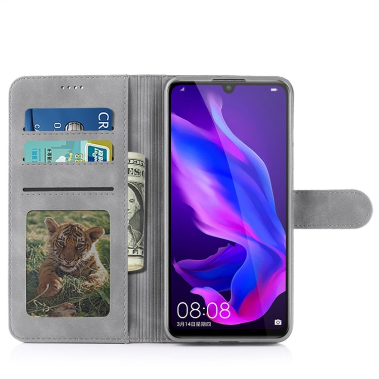 For Huawei P30 Lite / nova 4e Diaobaolee Pure Fresh Texture Horizontal Flip Leather Case, with Holder & Card Slot & Wallet & Photo Frame
