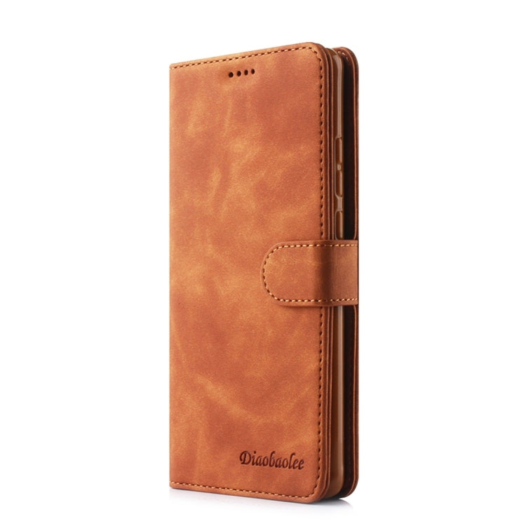 For Huawei P30 Pro Diaobaolee Pure Fresh Texture Horizontal Flip Leather Case, with Holder & Card Slot & Wallet & Photo Frame