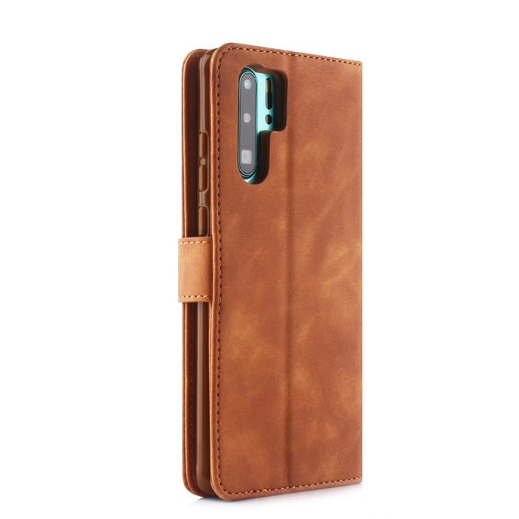 For Huawei P30 Pro Diaobaolee Pure Fresh Texture Horizontal Flip Leather Case, with Holder & Card Slot & Wallet & Photo Frame