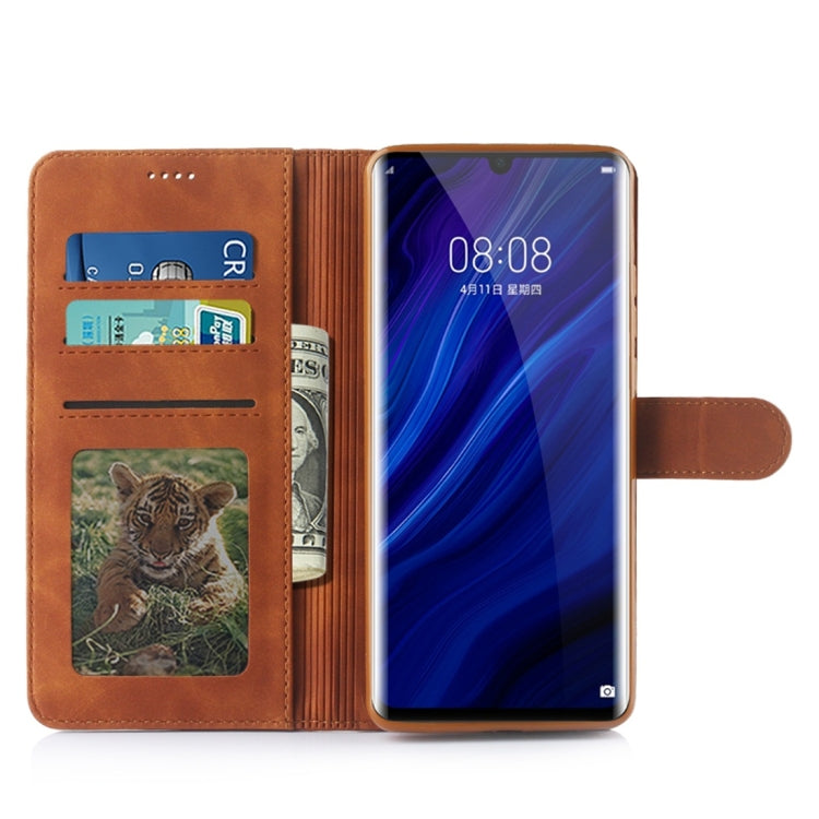 For Huawei P30 Pro Diaobaolee Pure Fresh Texture Horizontal Flip Leather Case, with Holder & Card Slot & Wallet & Photo Frame