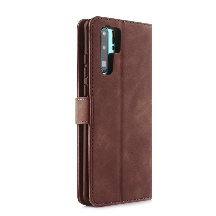 For Huawei P30 Pro Diaobaolee Pure Fresh Texture Horizontal Flip Leather Case, with Holder & Card Slot & Wallet & Photo Frame