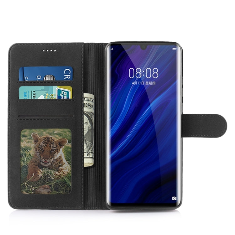 For Huawei P30 Pro Diaobaolee Pure Fresh Texture Horizontal Flip Leather Case, with Holder & Card Slot & Wallet & Photo Frame