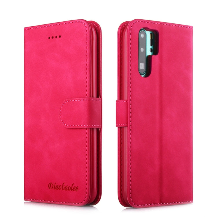For Huawei P30 Pro Diaobaolee Pure Fresh Texture Horizontal Flip Leather Case, with Holder & Card Slot & Wallet & Photo Frame