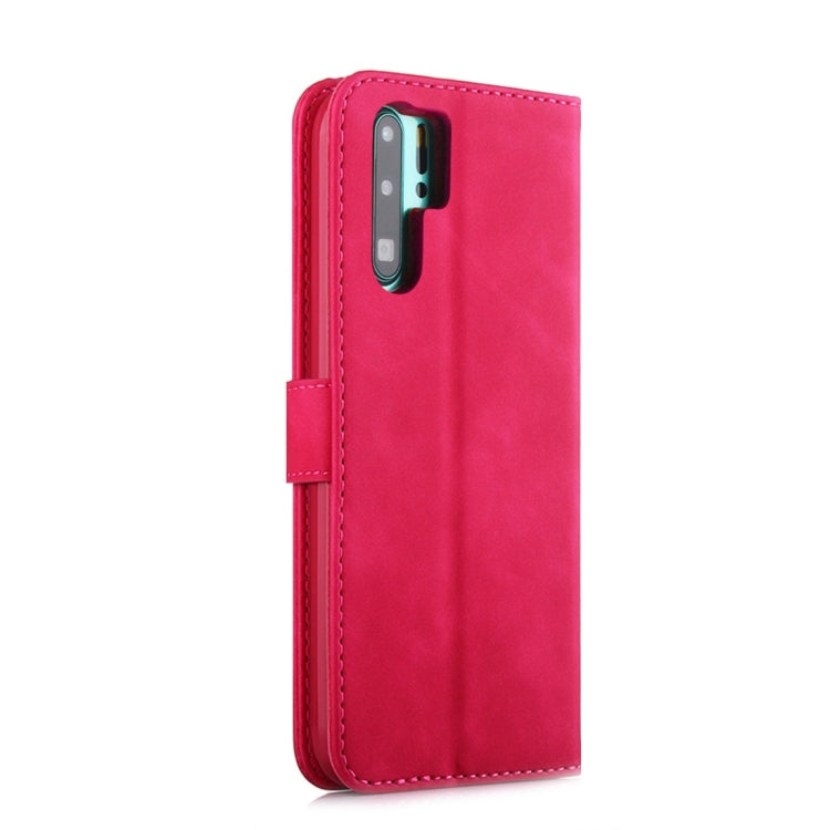 For Huawei P30 Pro Diaobaolee Pure Fresh Texture Horizontal Flip Leather Case, with Holder & Card Slot & Wallet & Photo Frame