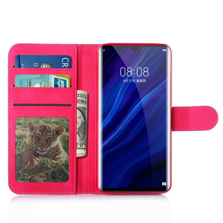 For Huawei P30 Pro Diaobaolee Pure Fresh Texture Horizontal Flip Leather Case, with Holder & Card Slot & Wallet & Photo Frame