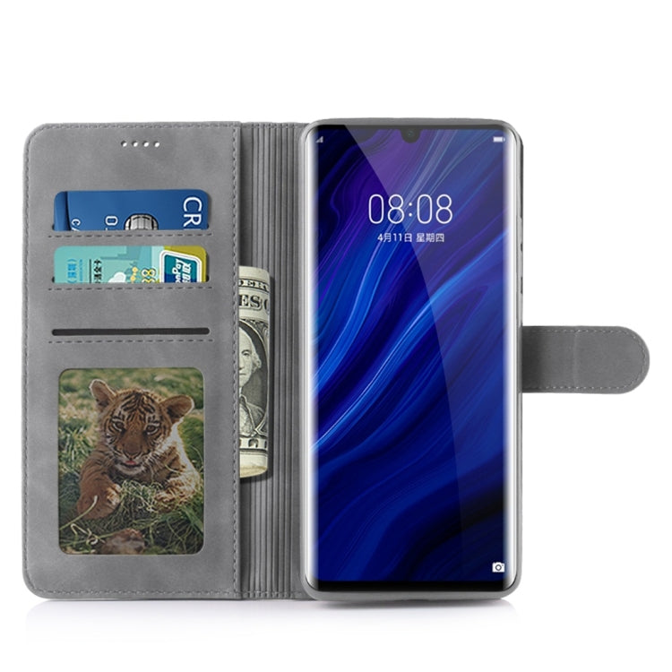 For Huawei P30 Pro Diaobaolee Pure Fresh Texture Horizontal Flip Leather Case, with Holder & Card Slot & Wallet & Photo Frame