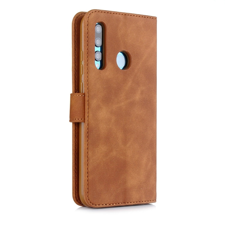 For Huawei P Smart+ 2019 Diaobaolee Pure Fresh Texture Horizontal Flip Leather Case, with Holder & Card Slot & Wallet & Photo Frame