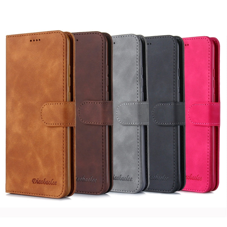 For Huawei P Smart+ 2019 Diaobaolee Pure Fresh Texture Horizontal Flip Leather Case, with Holder & Card Slot & Wallet & Photo Frame