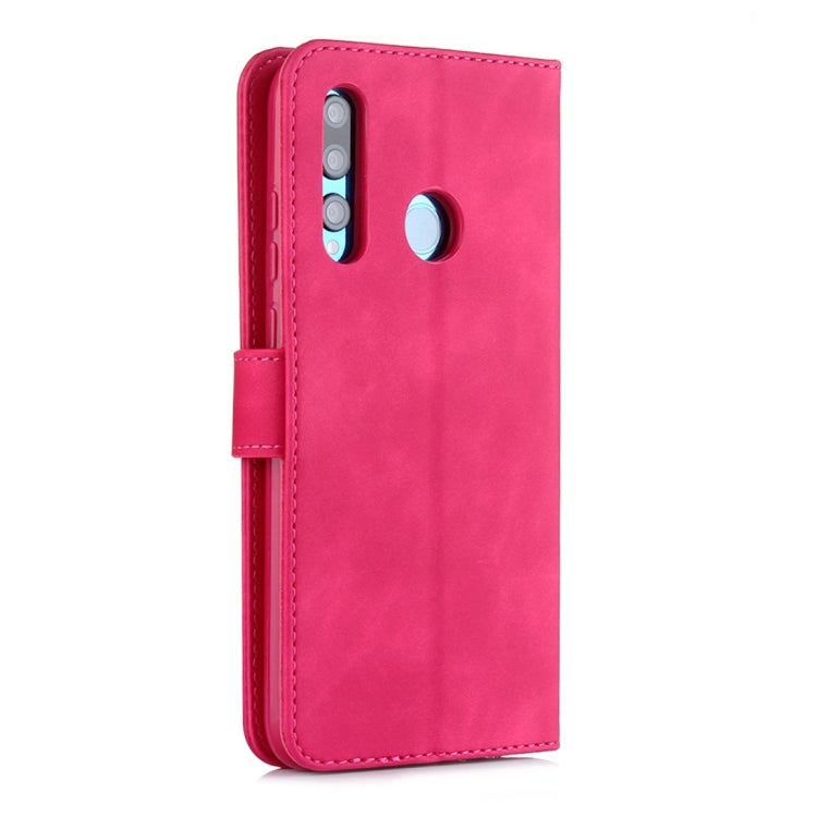 For Huawei P Smart+ 2019 Diaobaolee Pure Fresh Texture Horizontal Flip Leather Case, with Holder & Card Slot & Wallet & Photo Frame