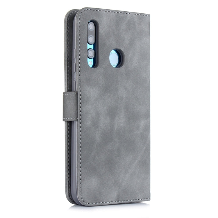 For Huawei P Smart+ 2019 Diaobaolee Pure Fresh Texture Horizontal Flip Leather Case, with Holder & Card Slot & Wallet & Photo Frame