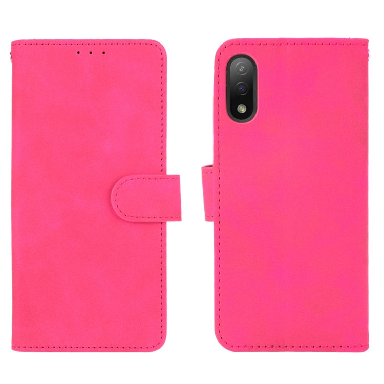 For Sony Xperia Ace II Solid Color Skin Feel Magnetic Buckle Horizontal Flip Calf Texture PU Leather Case with Holder & Card Slots & Wallet