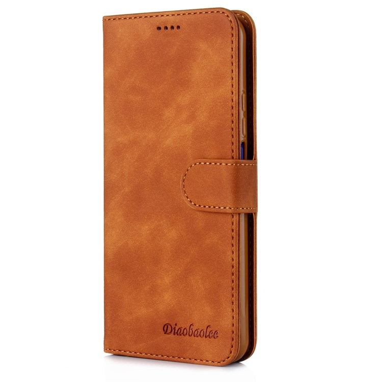 For Huawei Honor 20 Diaobaolee Pure Fresh Texture Horizontal Flip Leather Case, with Holder & Card Slot & Wallet & Photo Frame