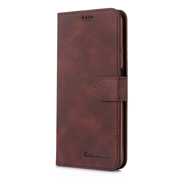 For Huawei Honor 20 Diaobaolee Pure Fresh Texture Horizontal Flip Leather Case, with Holder & Card Slot & Wallet & Photo Frame