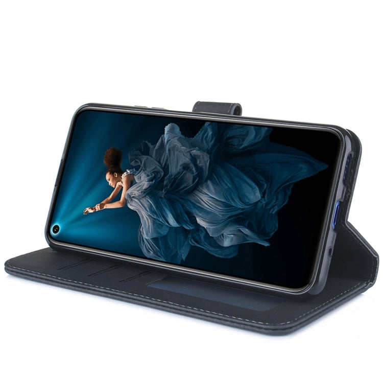 For Huawei Honor 20 Diaobaolee Pure Fresh Texture Horizontal Flip Leather Case, with Holder & Card Slot & Wallet & Photo Frame