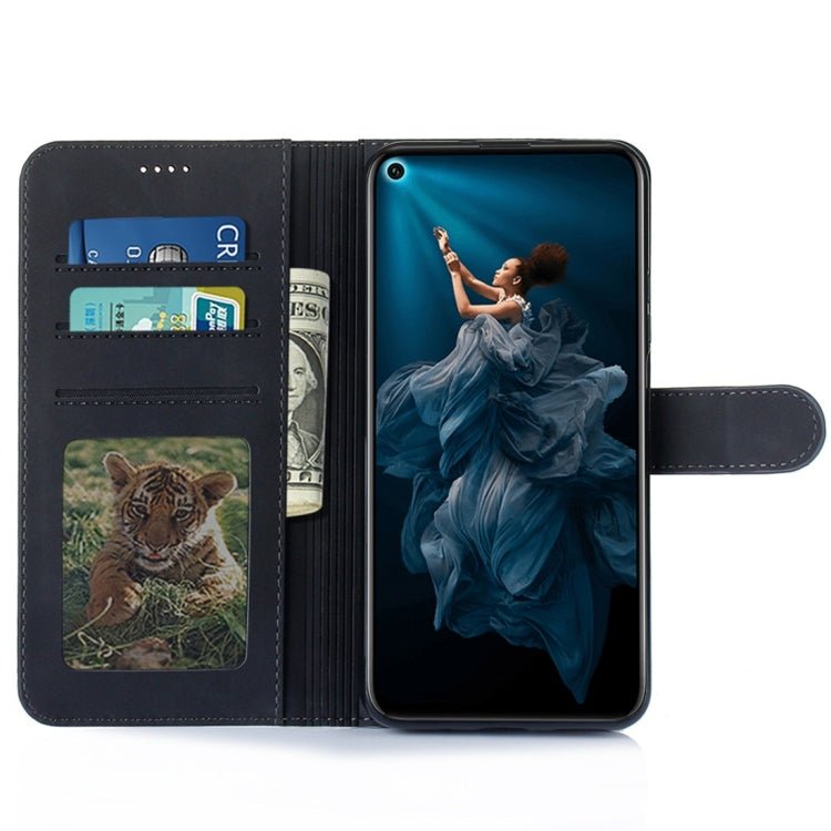 For Huawei Honor 20 Diaobaolee Pure Fresh Texture Horizontal Flip Leather Case, with Holder & Card Slot & Wallet & Photo Frame