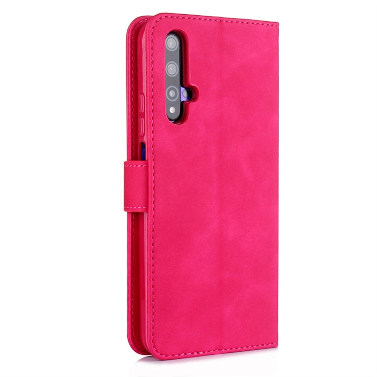 For Huawei Honor 20 Diaobaolee Pure Fresh Texture Horizontal Flip Leather Case, with Holder & Card Slot & Wallet & Photo Frame