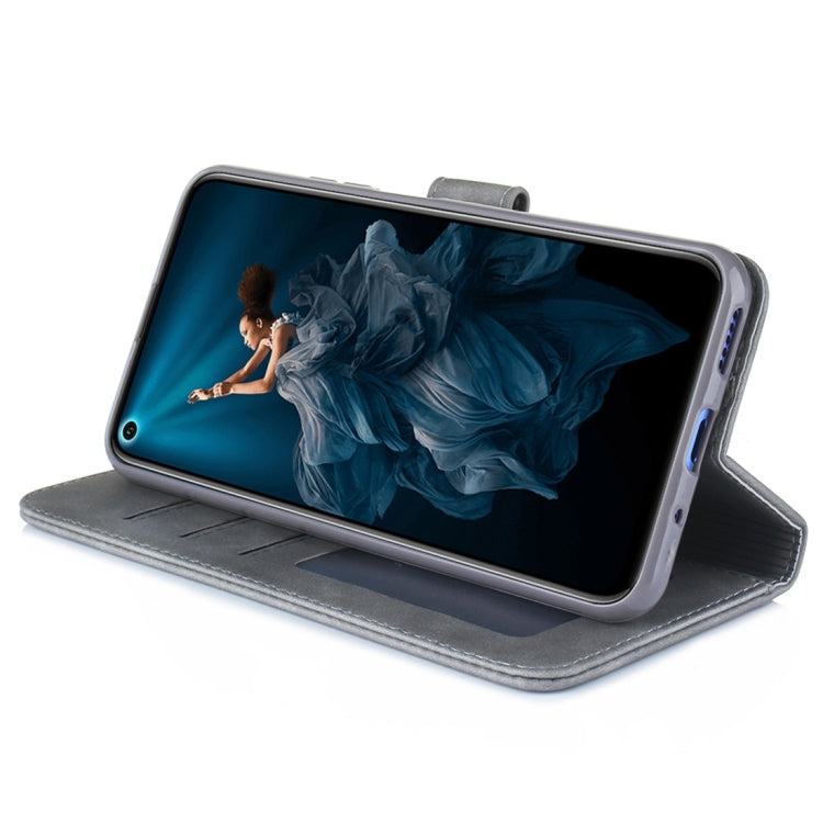 For Huawei Honor 20 Diaobaolee Pure Fresh Texture Horizontal Flip Leather Case, with Holder & Card Slot & Wallet & Photo Frame
