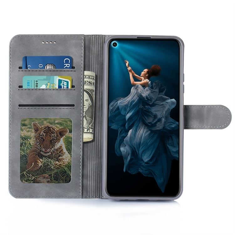 For Huawei Honor 20 Diaobaolee Pure Fresh Texture Horizontal Flip Leather Case, with Holder & Card Slot & Wallet & Photo Frame